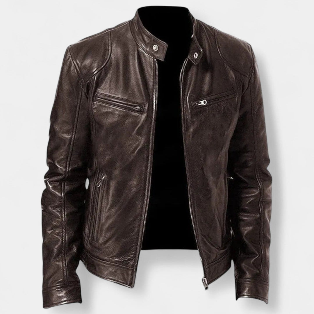 Henry – Veste en cuir pour l'élégance automnale