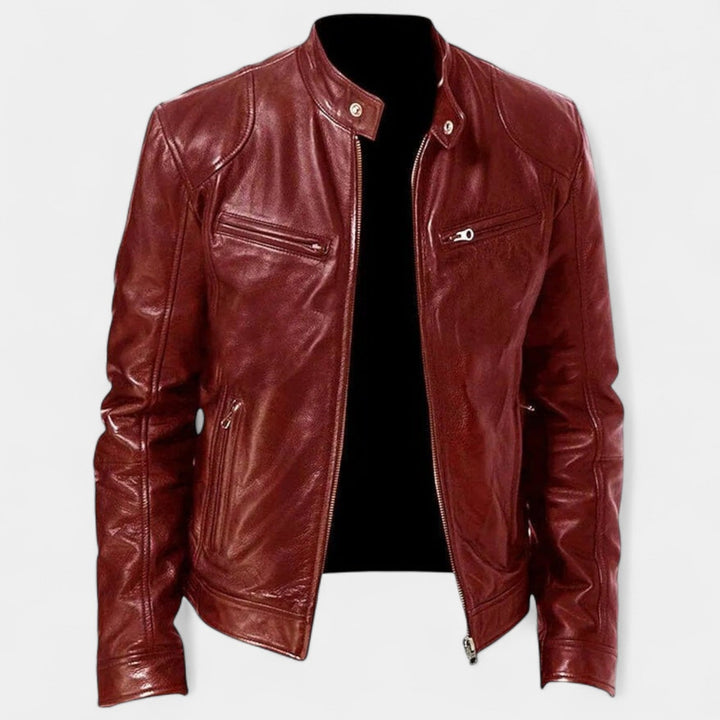 Henry – Veste en cuir pour l'élégance automnale