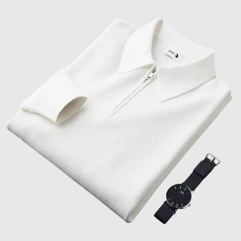 Libuše - Sweat-shirt élégant pour homme avec fermeture éclair