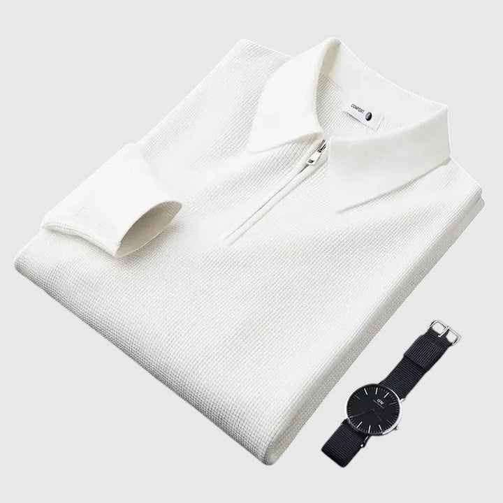 Libuše - Sweat-shirt élégant pour homme avec fermeture éclair