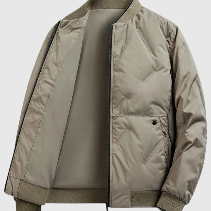 Lorenzo - Veste bomber matelassée neutre avec une touche urbaine