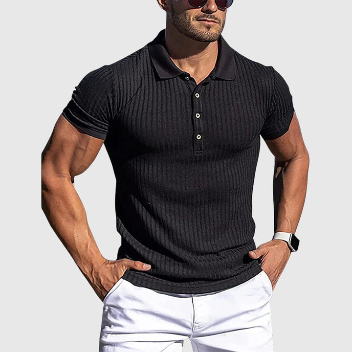 Libuše - Chemise polo à rayures élégante