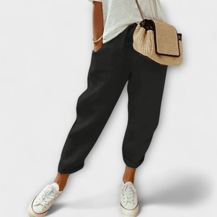 Bibi - Pantalon en lin à la mode et confortable