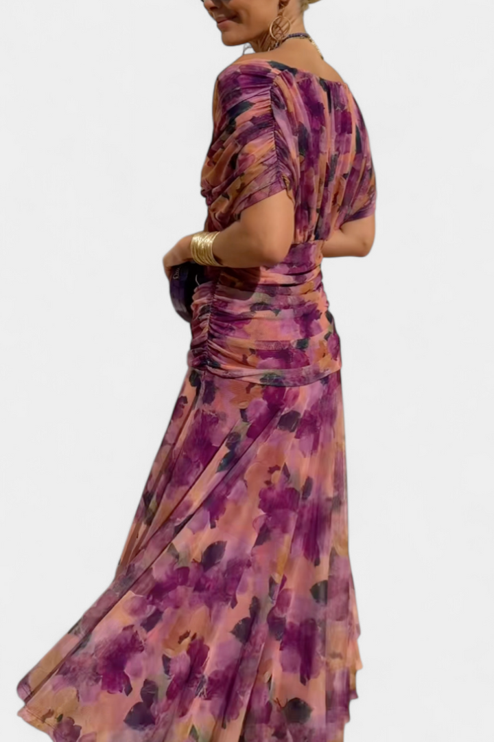 Eryzziah – Robe élégante avec imprimé floral