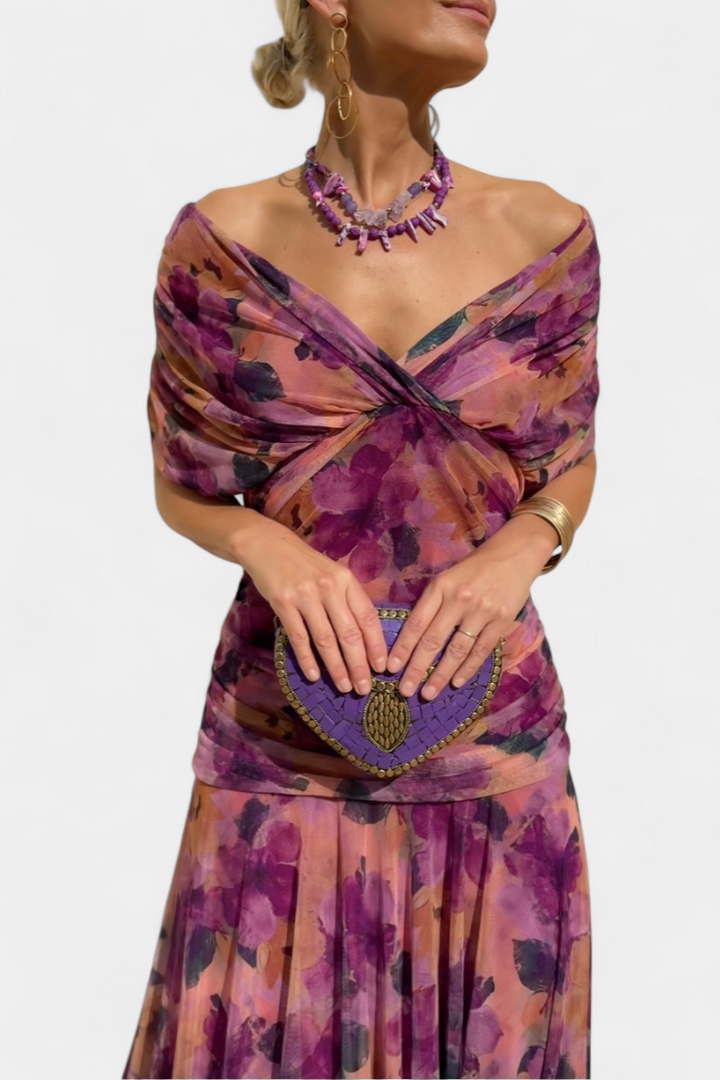 Eryzziah – Robe élégante avec imprimé floral