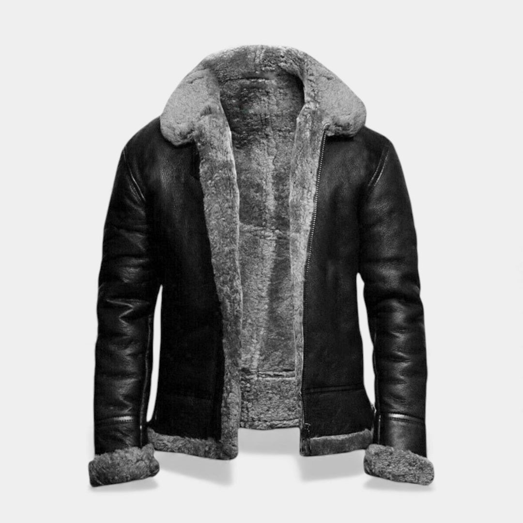 Viktor – Veste en cuir aviateur