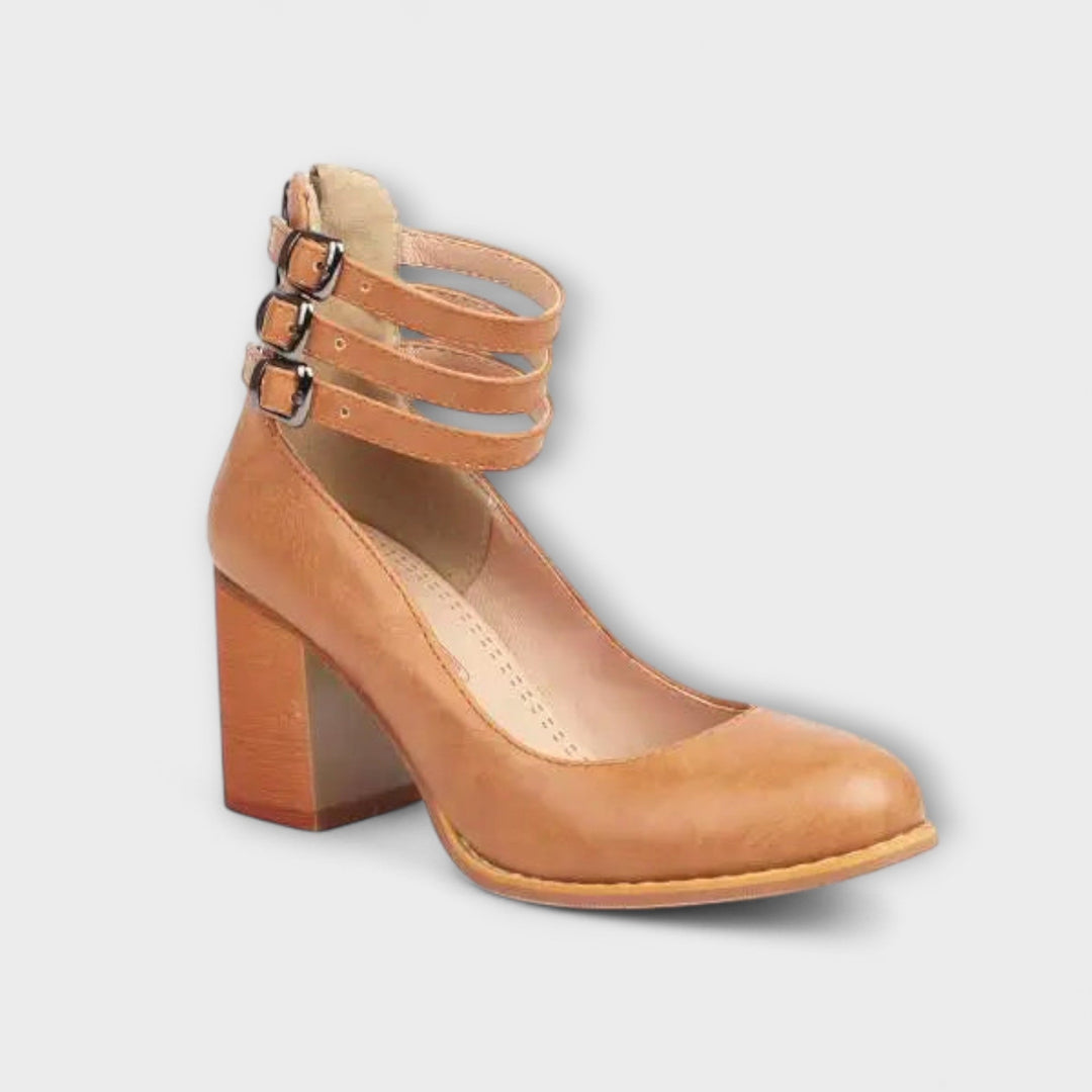 Magdaléna Élégantes Bottines à Talons Hauts avec Sangle