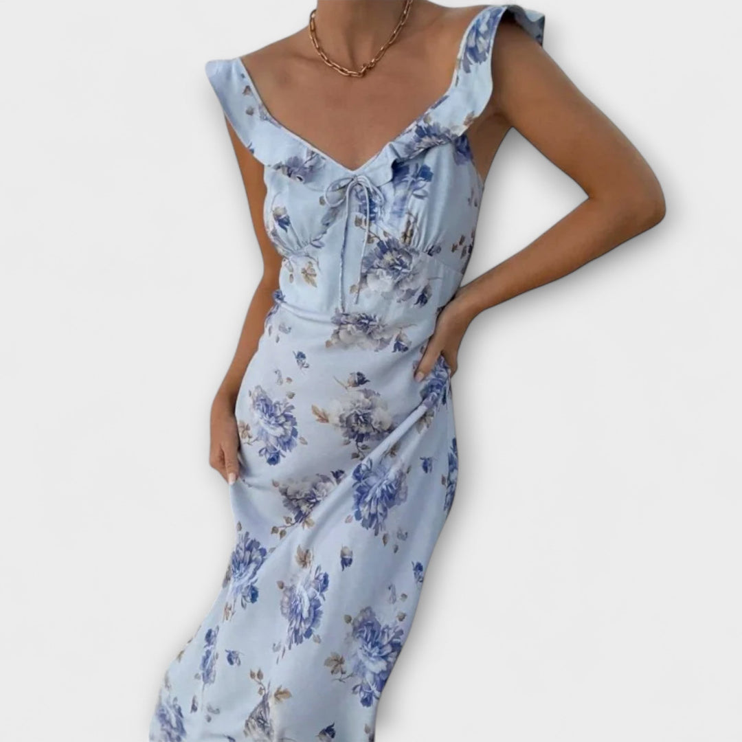 Motif floral cryptographique Robe Maxi