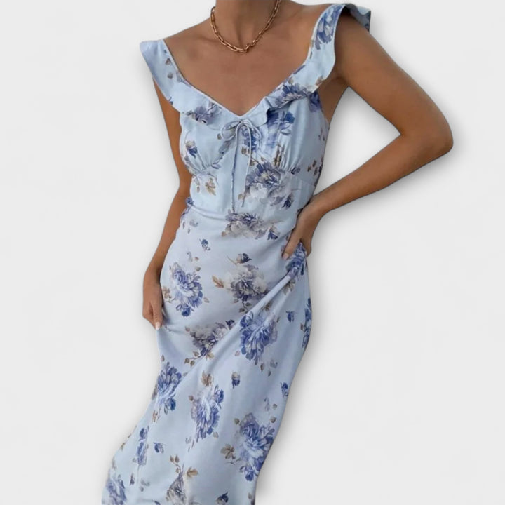 Motif floral cryptographique Robe Maxi