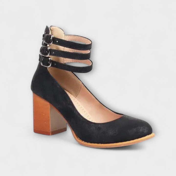 Magdaléna Élégantes Bottines à Talons Hauts avec Sangle