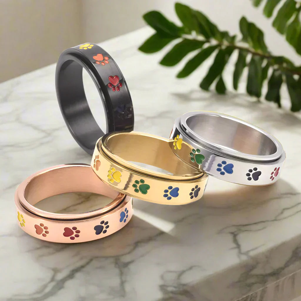 Bague anti-stress rotative pour pattes