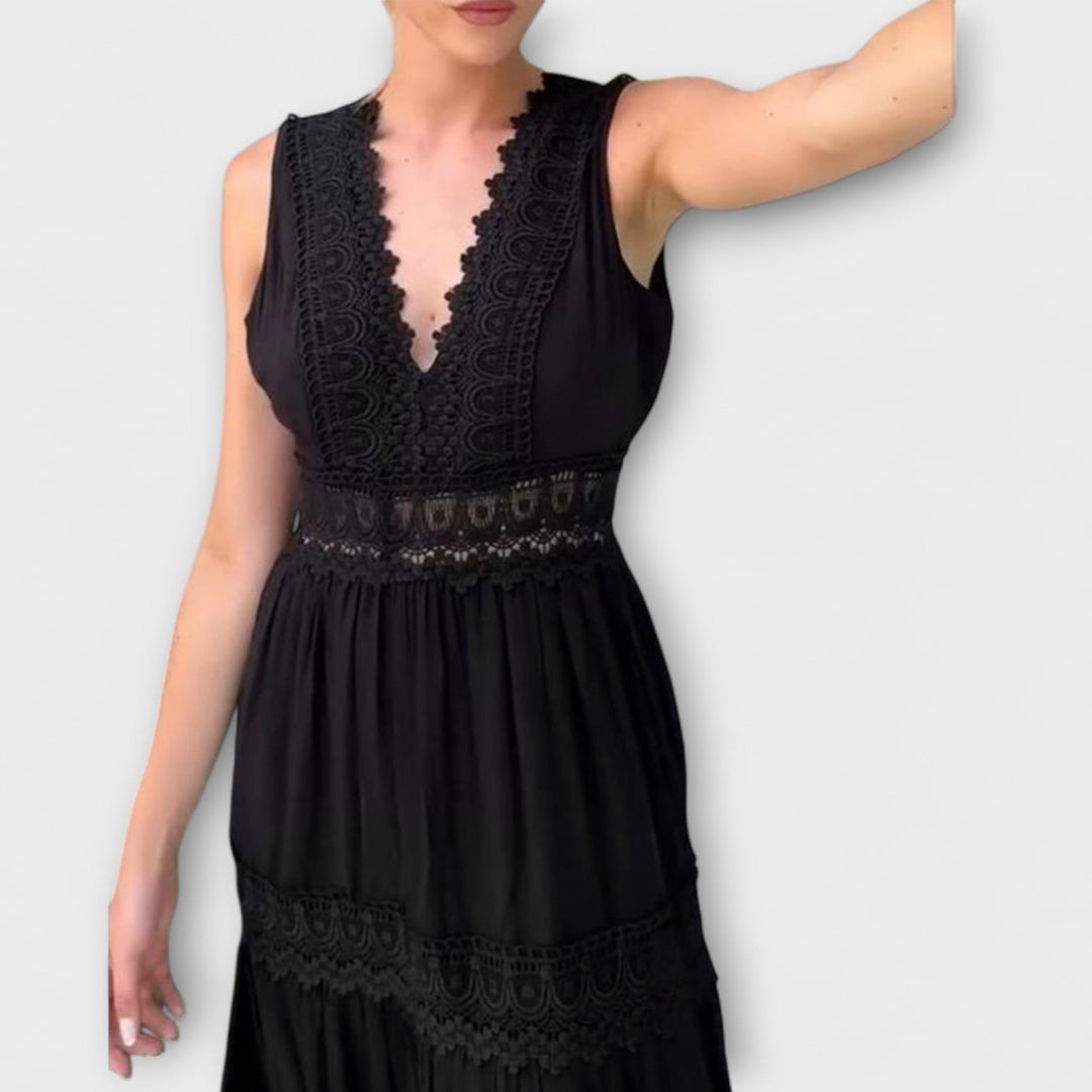 Aurélie - Robe en dentelle élégante avec décolleté en V