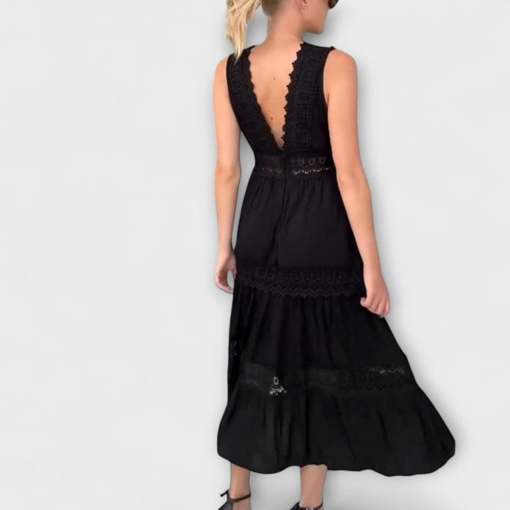 Aurélie - Robe en dentelle élégante avec décolleté en V