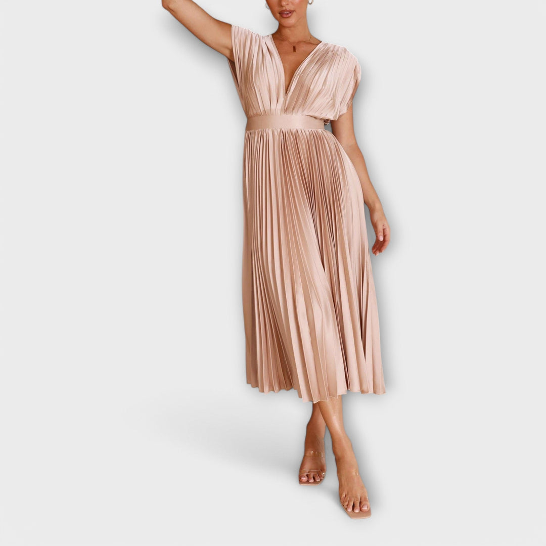 Maria - Robe Plissée Élégante