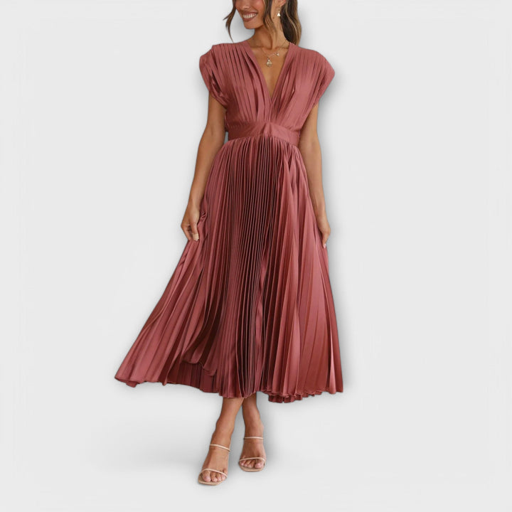 Maria - Robe Plissée Élégante
