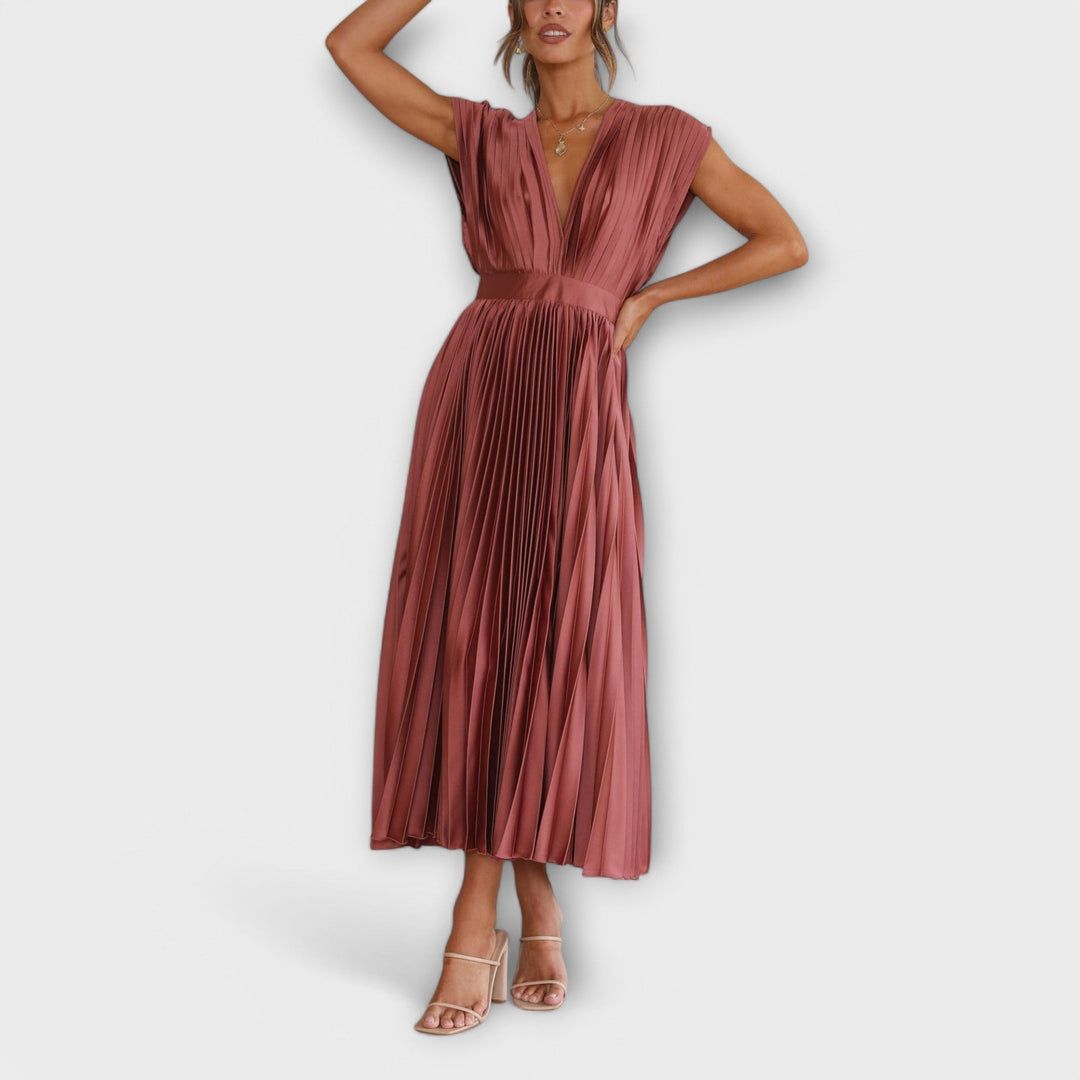 Maria - Robe Plissée Élégante