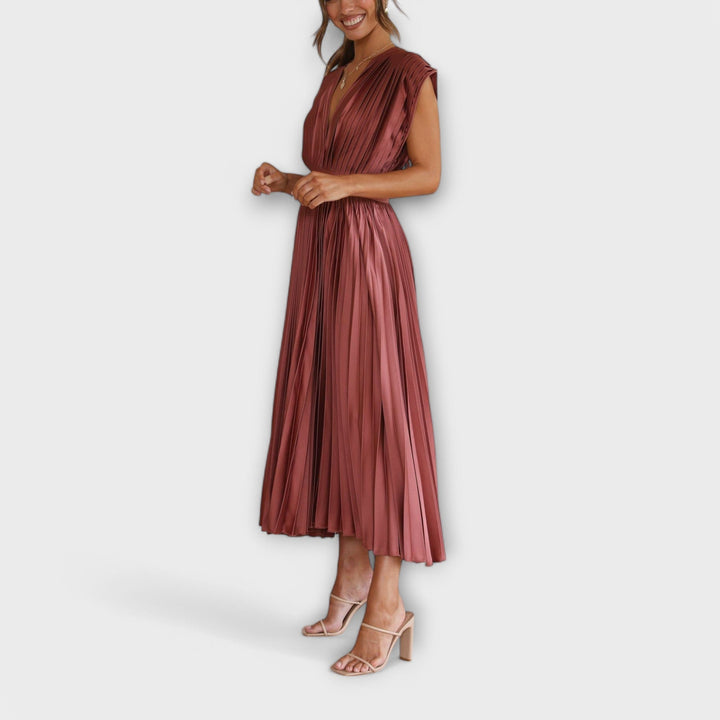 Maria - Robe Plissée Élégante