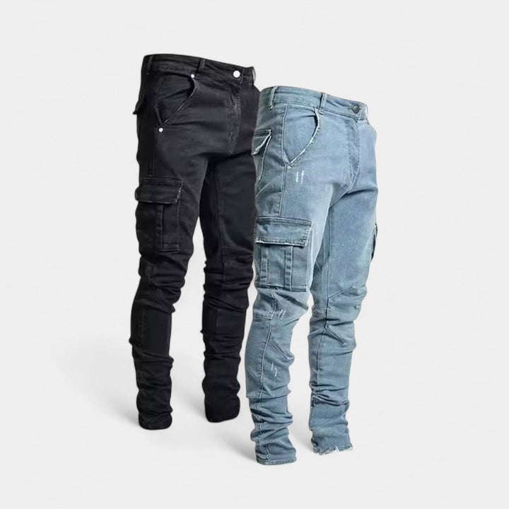 Marino – Duo de pantalons cargo avec stretch