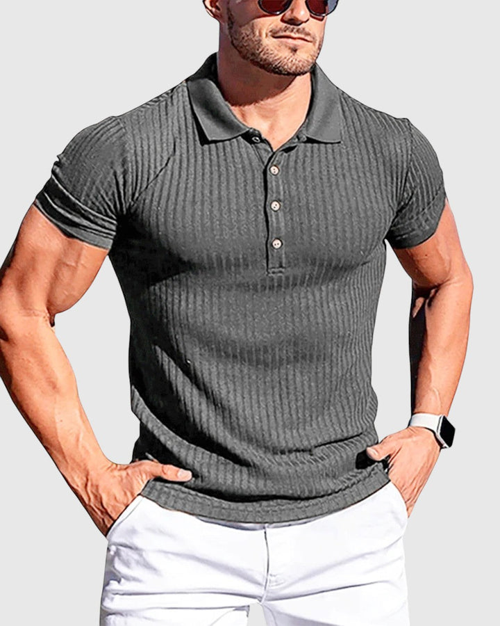 Libuše - Chemise polo à rayures élégante