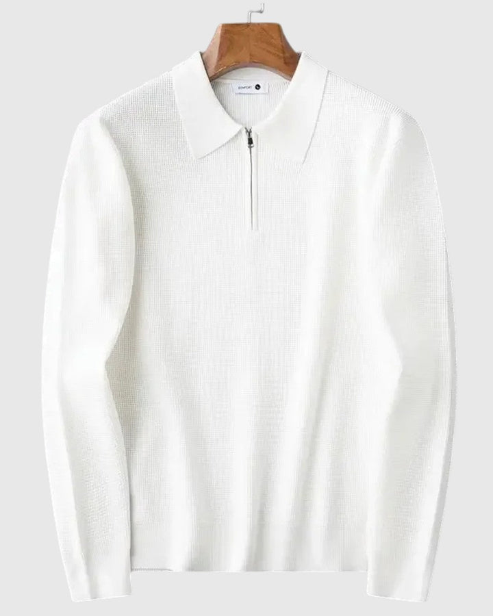 Libuše - Sweat-shirt élégant pour homme avec fermeture éclair