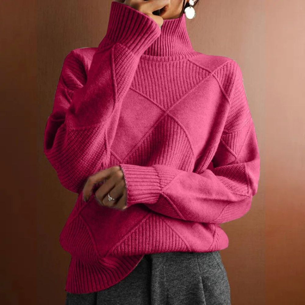 Marcelle | Pull col roulé épais
