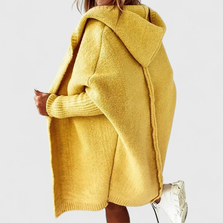 Daniela – Long cardigan avec capuche