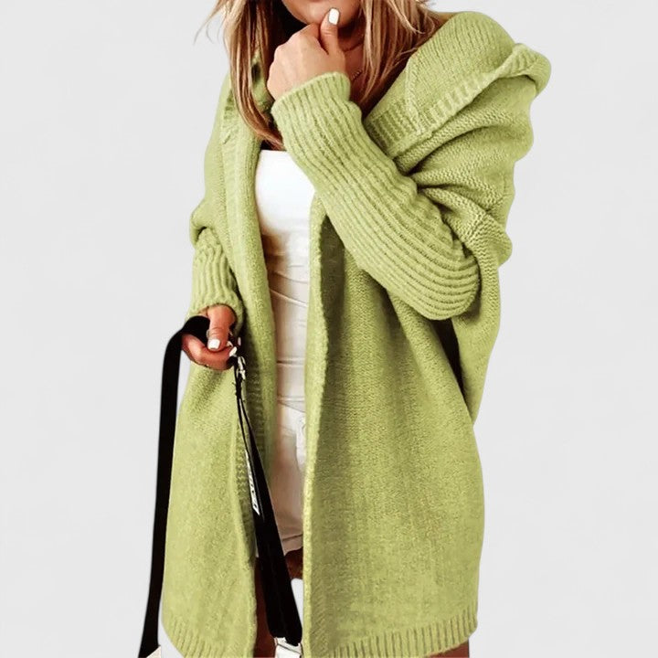 Daniela – Long cardigan avec capuche