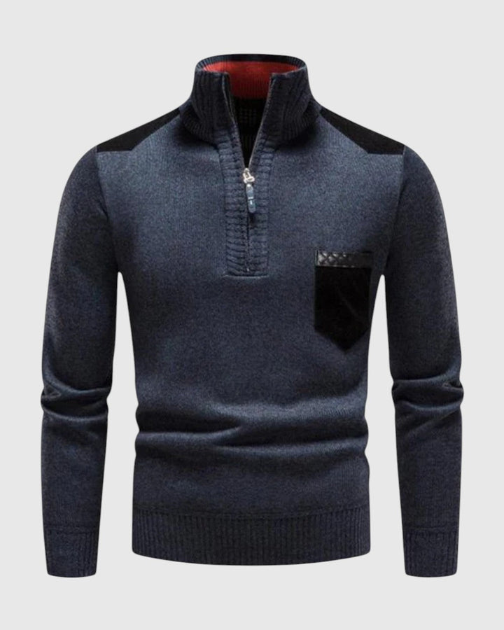 Libuše - Pull en laine avec zip