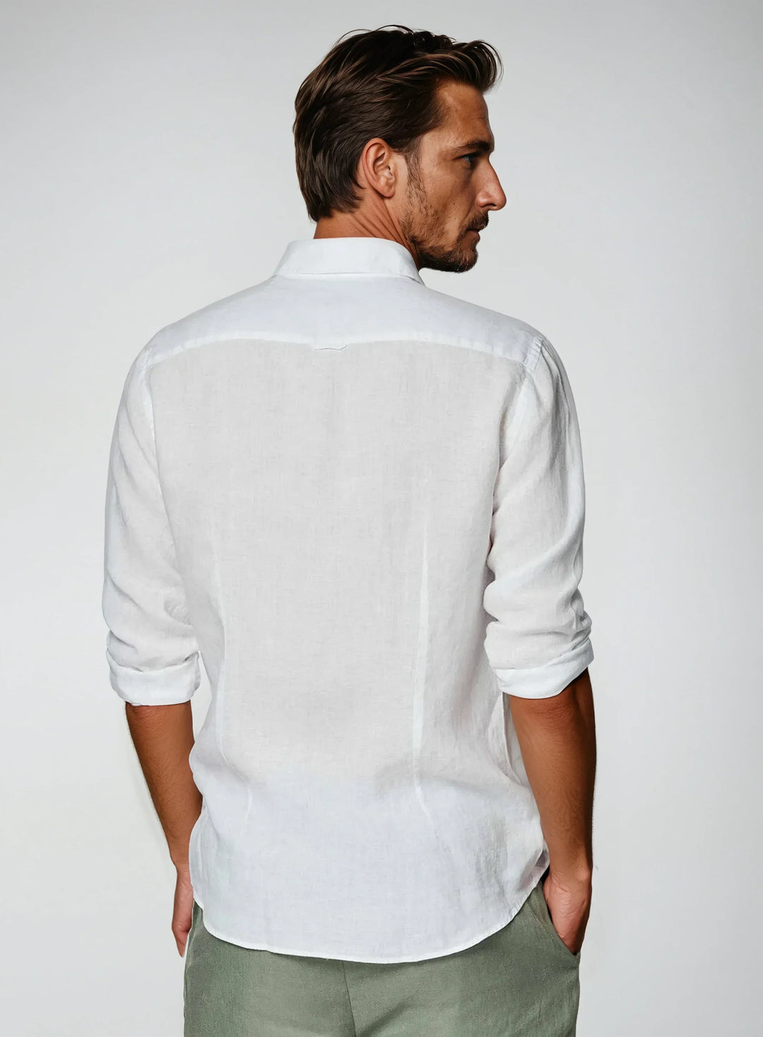 Chemise en Lin Essentielle - Blanche