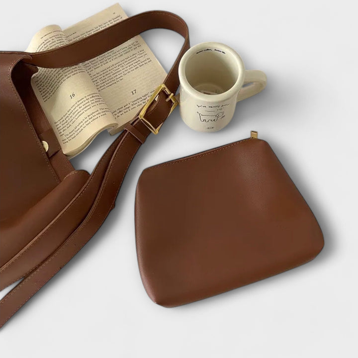 Cécile. – Sac en cuir élégant à bandoulière