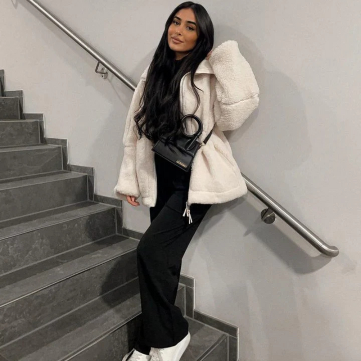 Karla – Manteau teddy doux