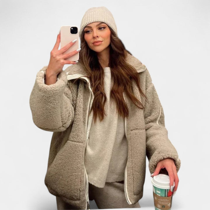 Karla – Manteau teddy doux