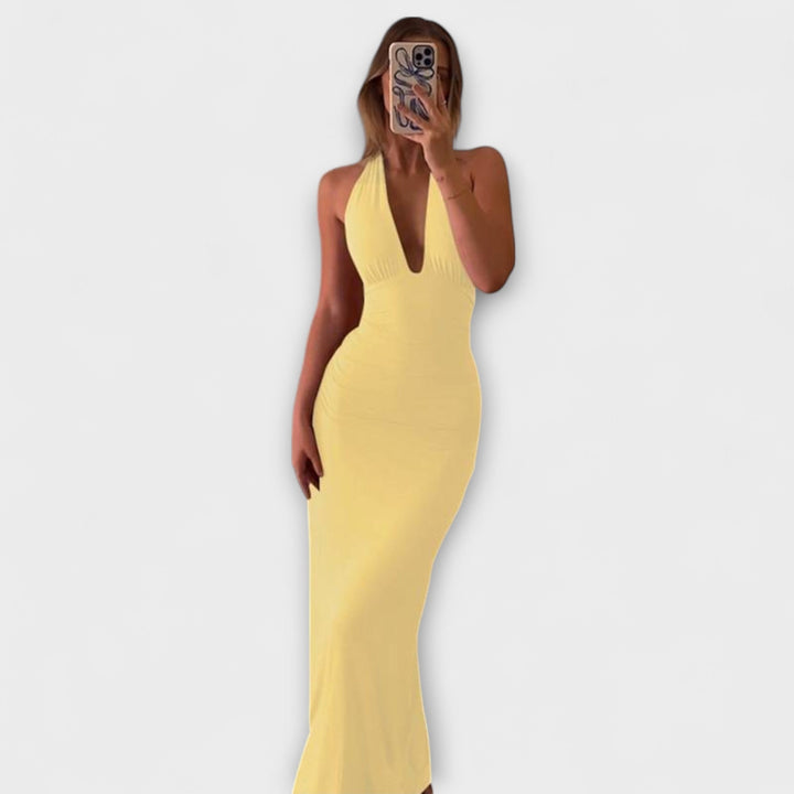 Robe de Gala Épurée Sans Dos