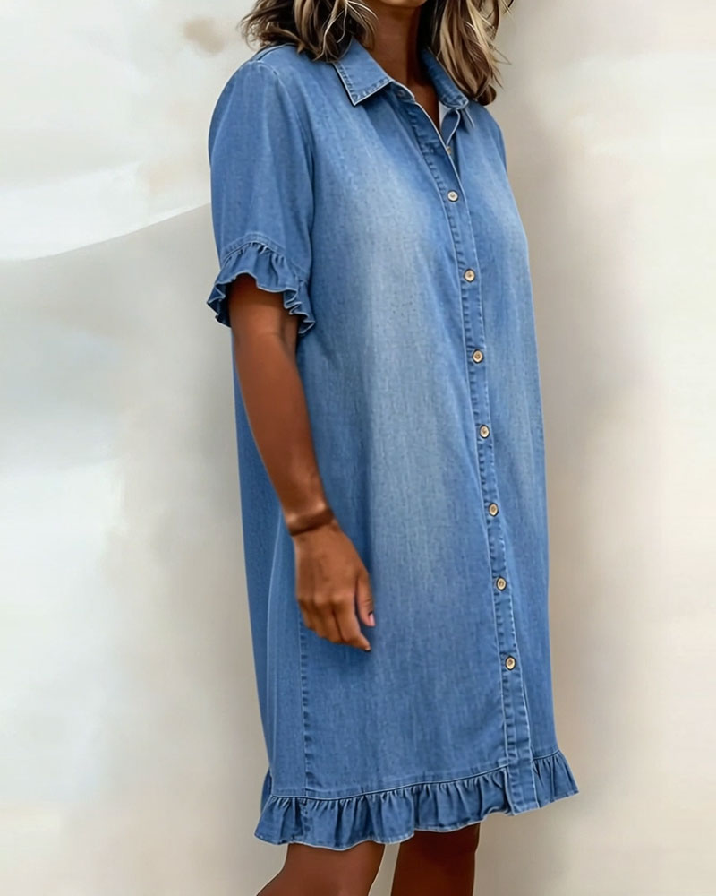 Élise - Robe Denim Chic