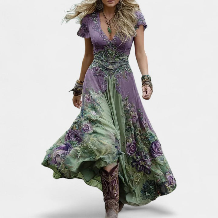 Celestine – Robe brodée élégante