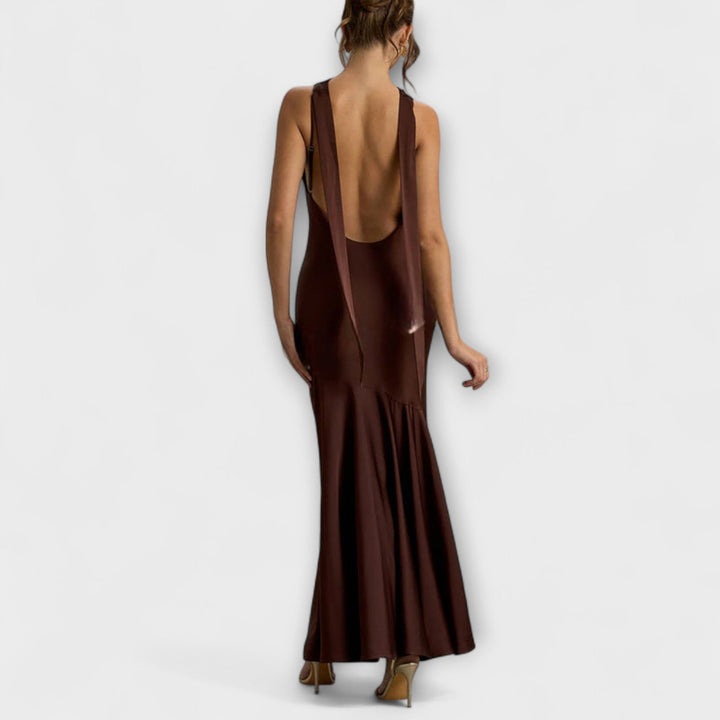 Lennon - Robe maxi élégante en soie