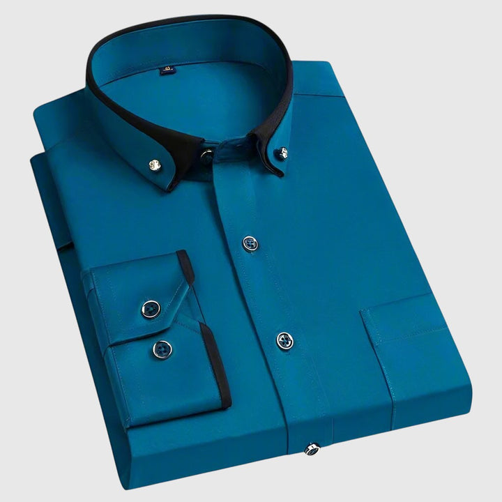 Jan – Chemise pour homme avec des détails contrastés élégants