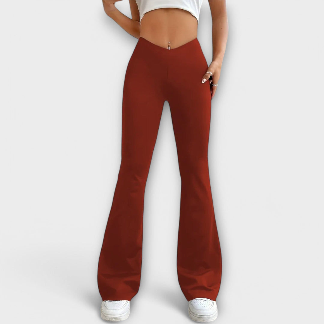 Serena - Pantalons amples à jambe évasée