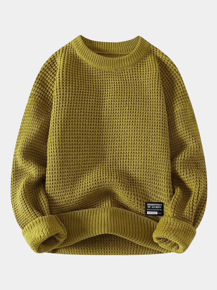 Eric – Pull pour homme premium Lyon avec texture miel pour élégance et confort