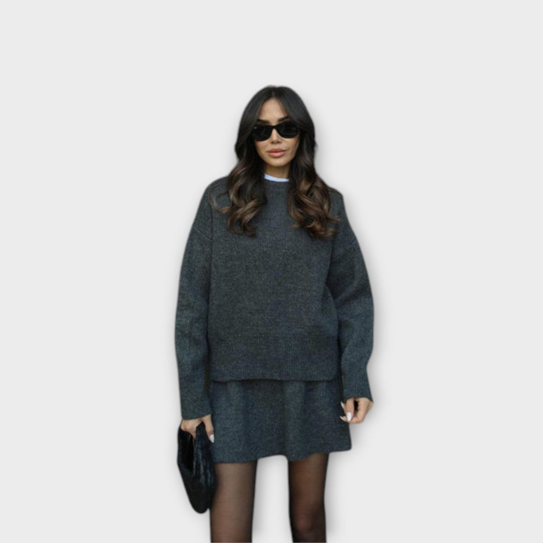 Carol – Ensemble en tricot de blouse et pantalon