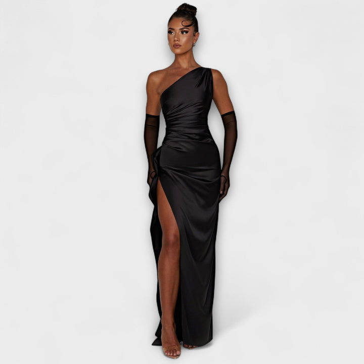 Robe maxi à une épaule