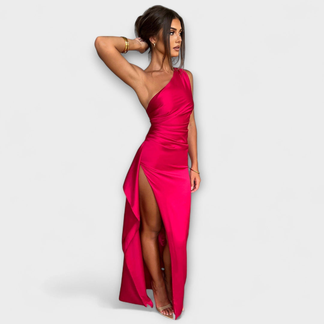 Robe maxi à une épaule