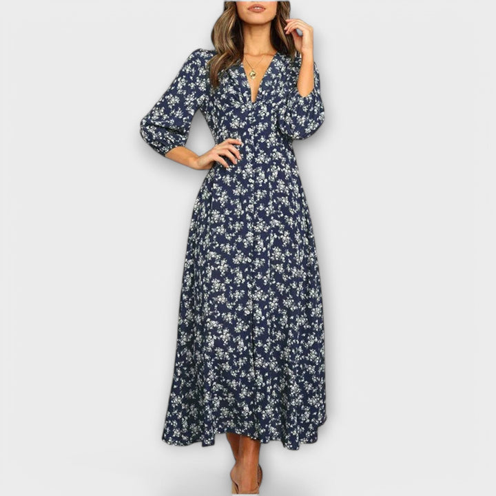 Robe maxi à fleurs pour femmes