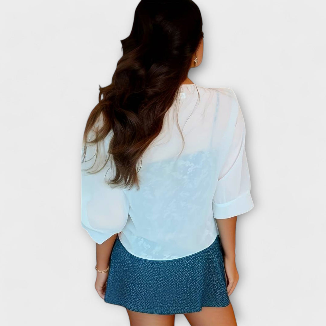 Olivia - Blouse à devant ouvert