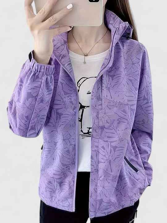 Thanyelle – Veste élégante avec imprimé botanique