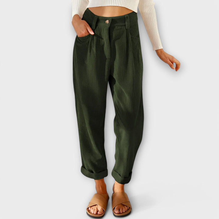 Jana - Pantalons en velours côtelé modernes