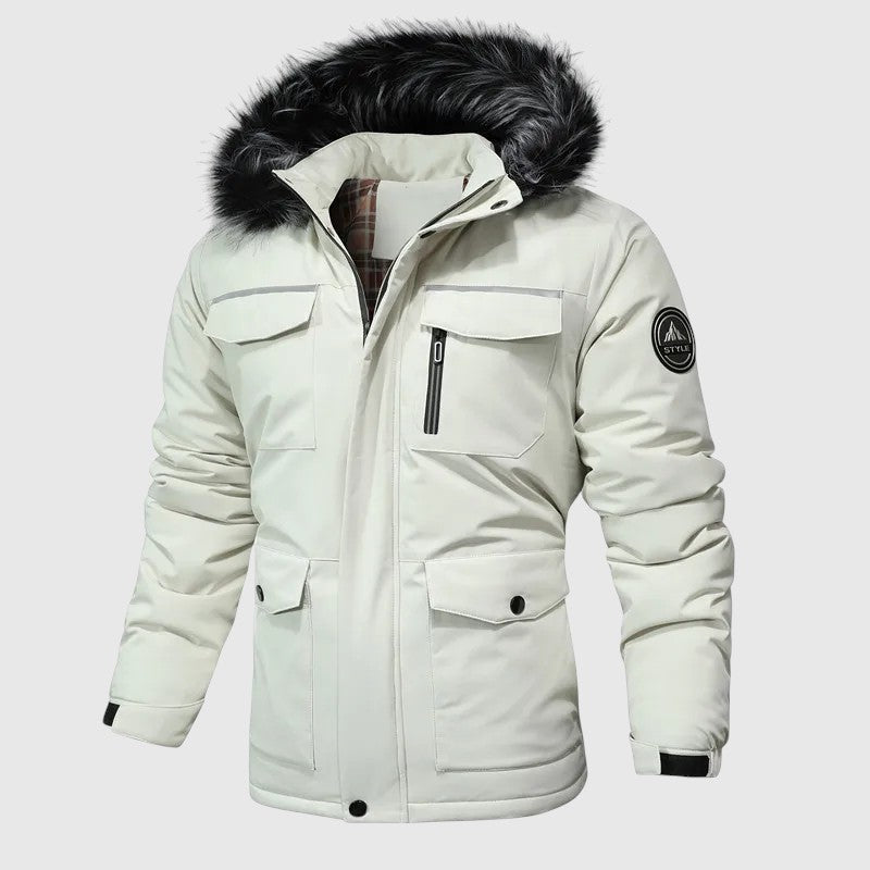 Marek – Veste matelassée avec capuche et détails fonctionnels