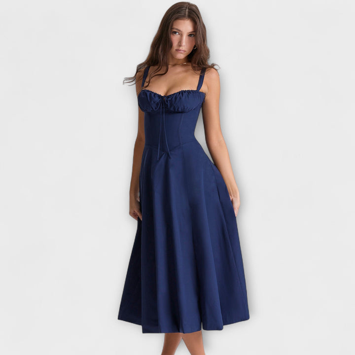 Zipporas - Robe ajustée avec un imprimé floral moderne de printemps