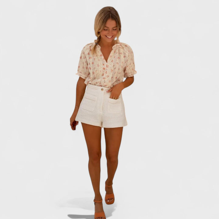 Barbora - Blouse Fleurie