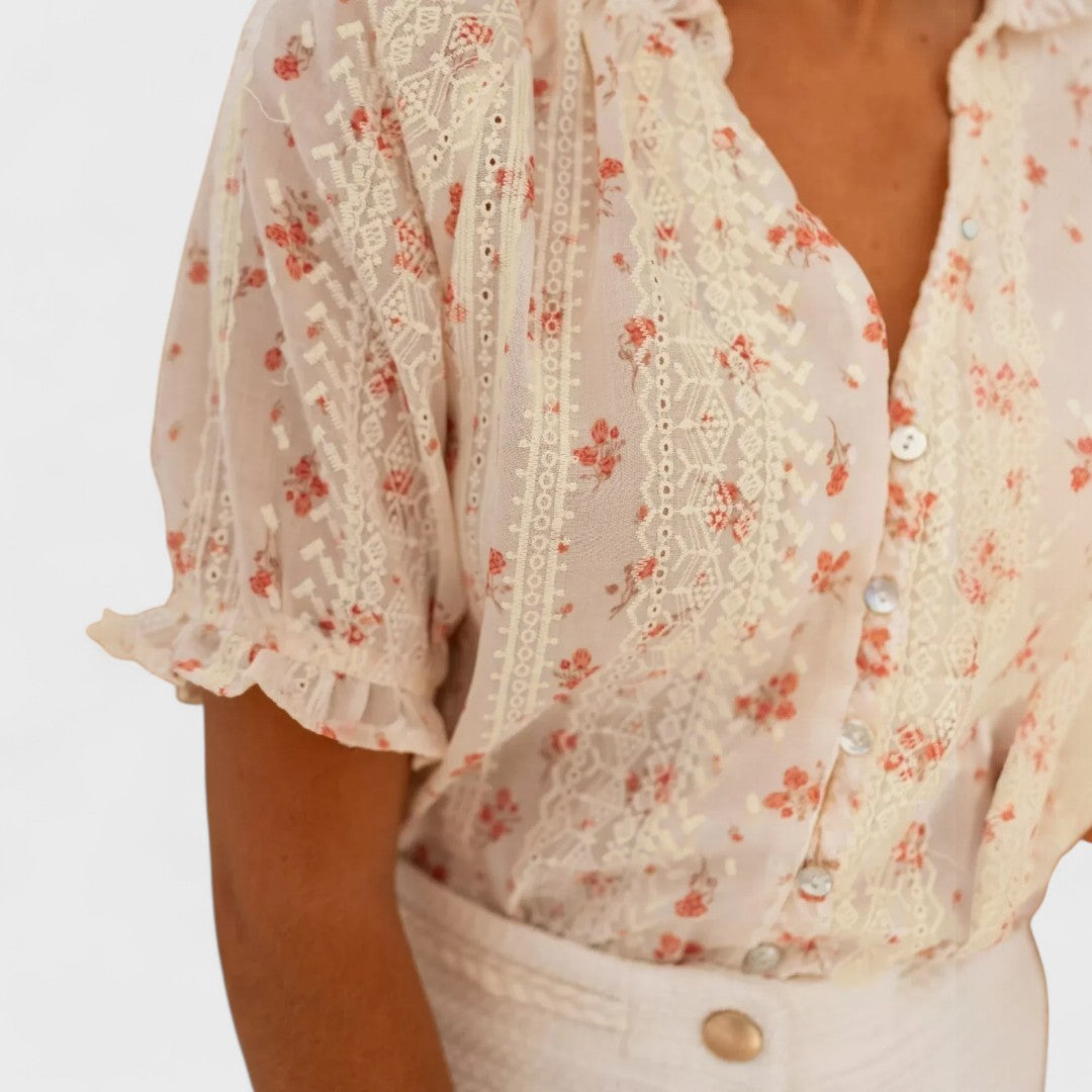 Barbora - Blouse Fleurie